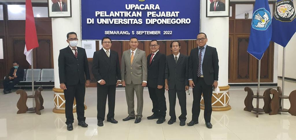 Dua Pejabat UNDIP dari Departemen Teknik Komputer Telah Dilantik oleh Rektor